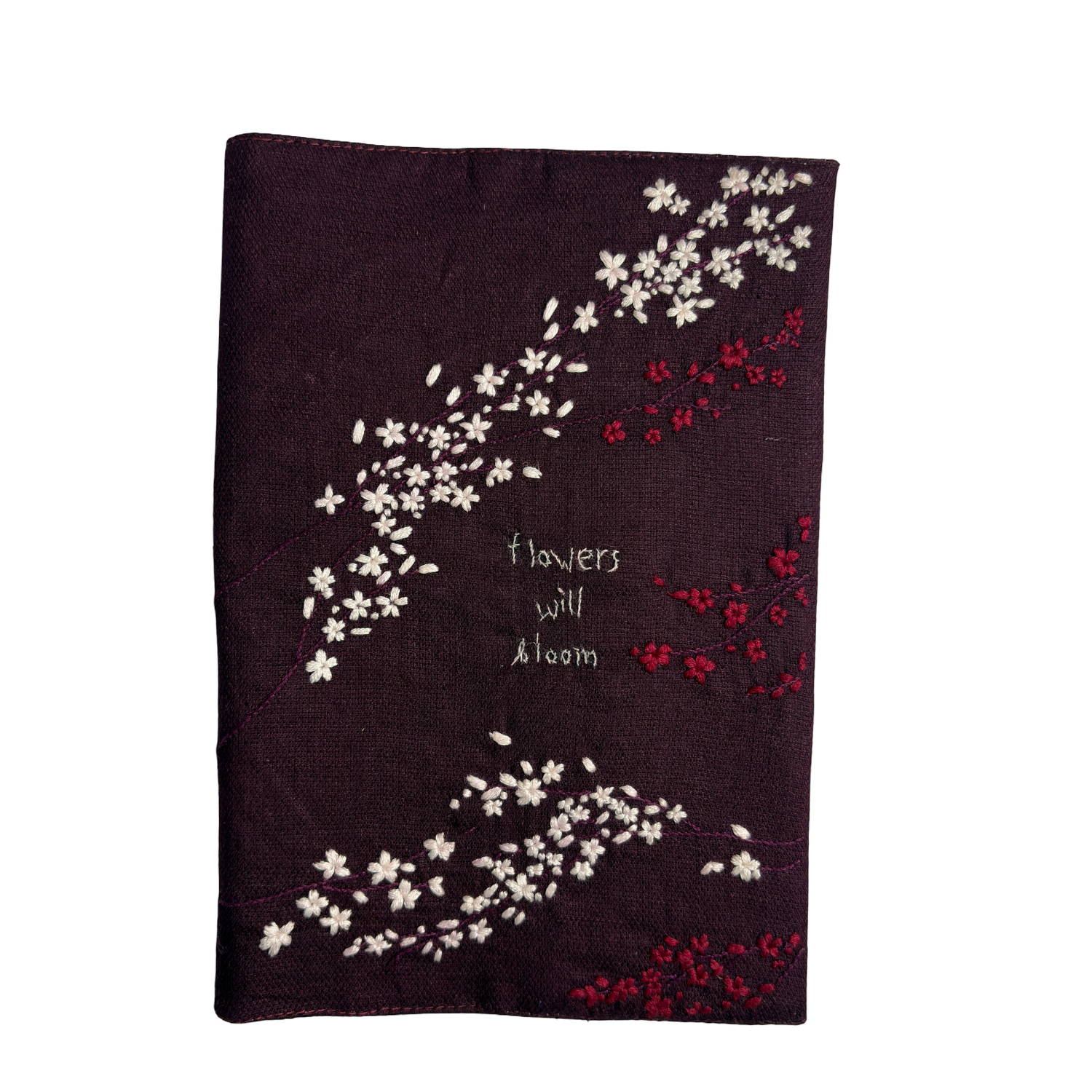 Flowers Will Bloom — Embroidered Book & Journal Jacket